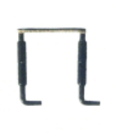 Replacement for Violin Chinrest w/ Chrome or Black Hardware Part - Classic U Plated (18mm-27mm)